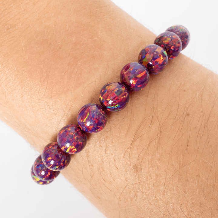 Orchid Opal Beaded Bracelet - The Opal Dealer