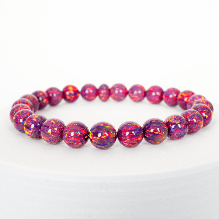 Orchid Opal Beaded Bracelet - The Opal Dealer