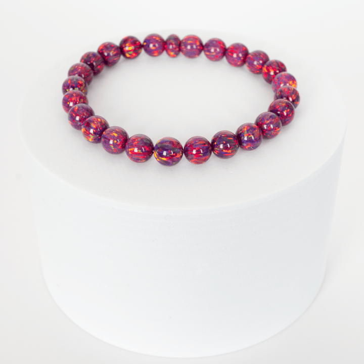 Orchid Opal Beaded Bracelet - The Opal Dealer
