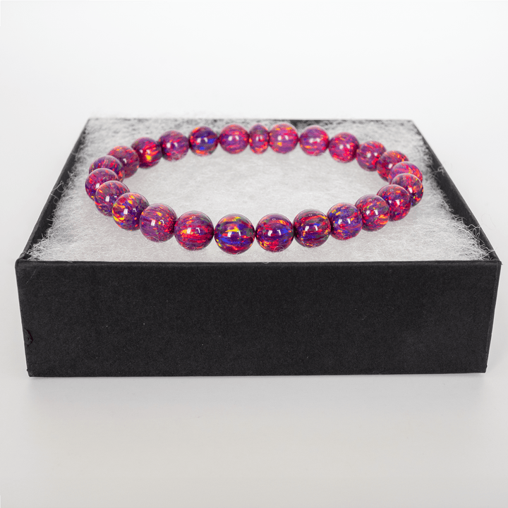 Orchid Opal Beaded Bracelet - The Opal Dealer