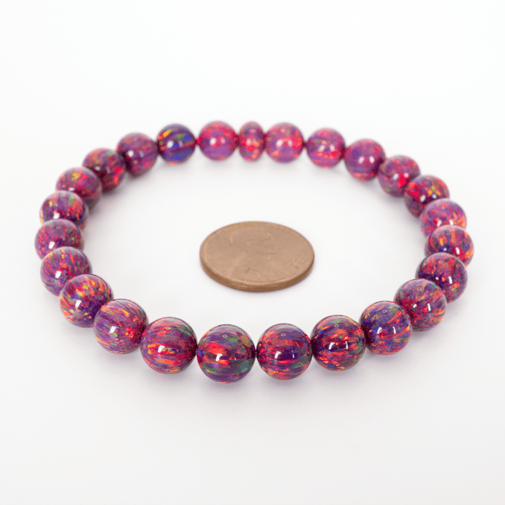 Orchid Opal Beaded Bracelet - The Opal Dealer
