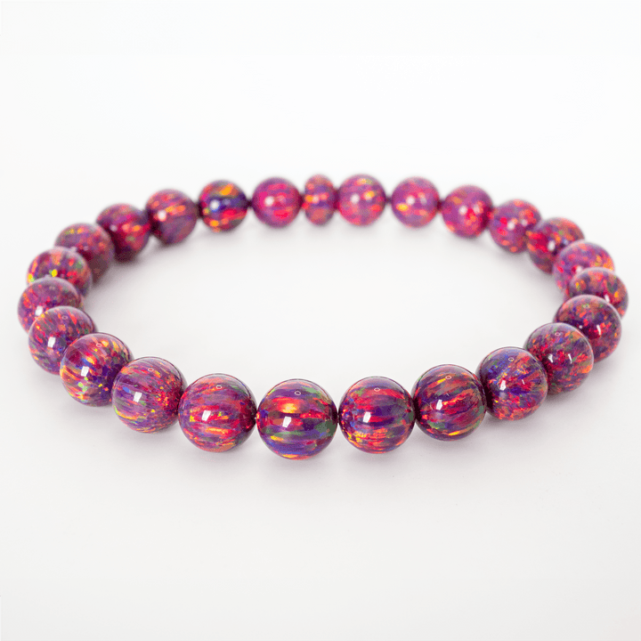 Orchid Opal Beaded Bracelet - The Opal Dealer