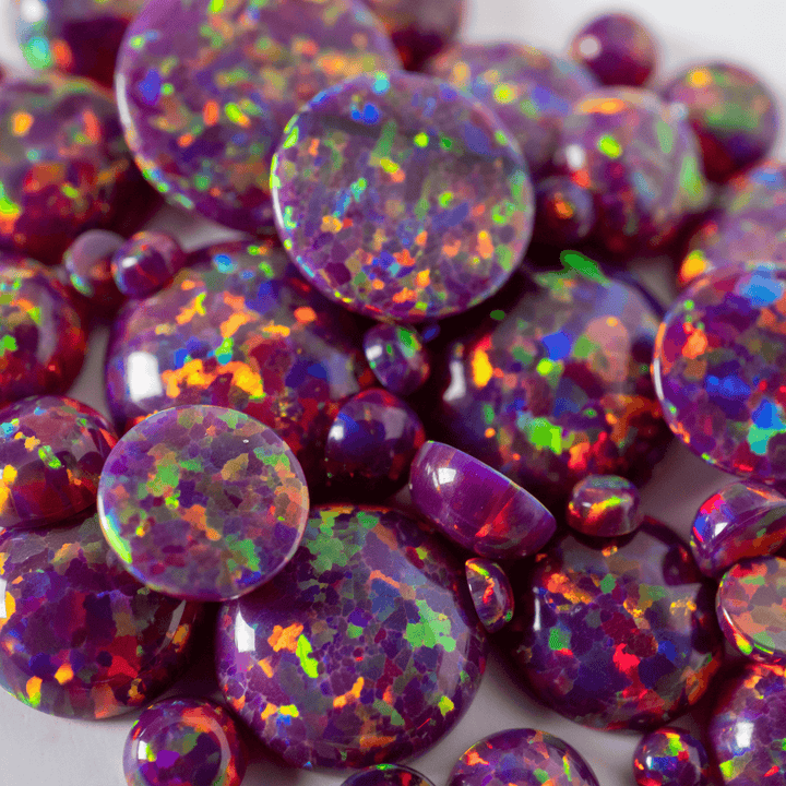Orchid Opal Round Cabochon - The Opal Dealer