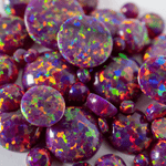 Orchid Opal Round Cabochon - The Opal Dealer