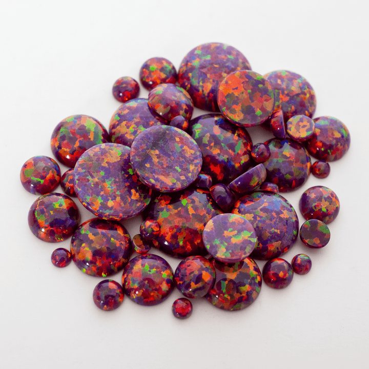 Orchid Opal Round Cabochon - The Opal Dealer