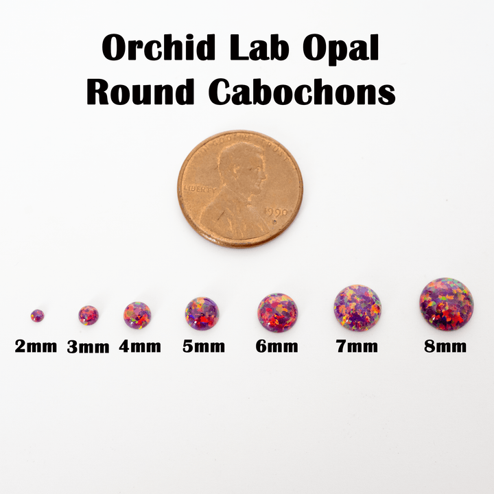 Orchid Opal Round Cabochon - The Opal Dealer