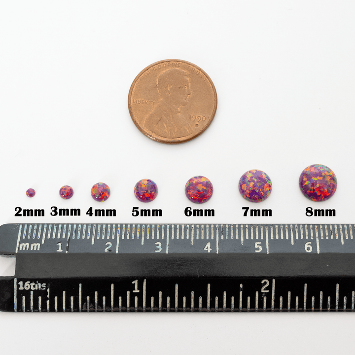 Orchid Opal Round Cabochon - The Opal Dealer