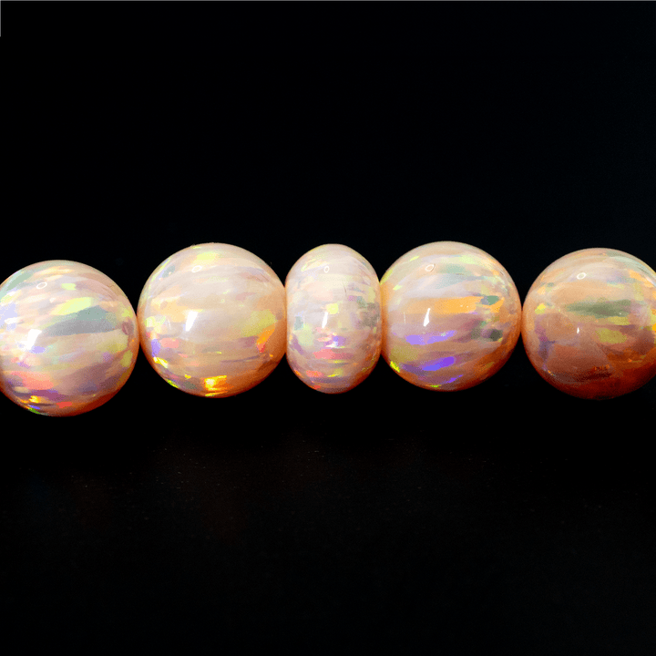 Peach Fuzz Opal Beaded Bracelet - The Opal Dealer