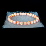 Peach Fuzz Opal Beaded Bracelet