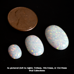 Pearl White Opal Oval Cabochon