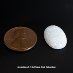 Pearl White Opal Oval Cabochon