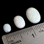 Pearl White Opal Oval Cabochon