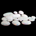 Pearl White Opal Oval Cabochon