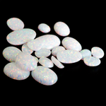 Pearl White Opal Oval Cabochon