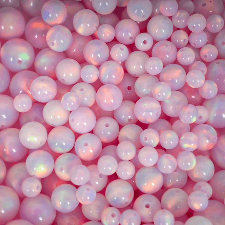 Pearl Pink Opalescence Craft Beads - The Opal Dealer