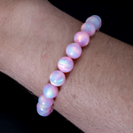 Pearl Pink Opalescence Beaded Bracelet - New Design