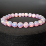 Pearl Pink Opalescence Beaded Bracelet - New Design