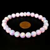 Pearl Pink Opalescence Beaded Bracelet - New Design