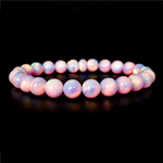 Pearl Pink Opalescence Beaded Bracelet - New Design