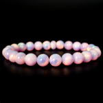 Pearl Pink Opalescence Beaded Bracelet - New Design