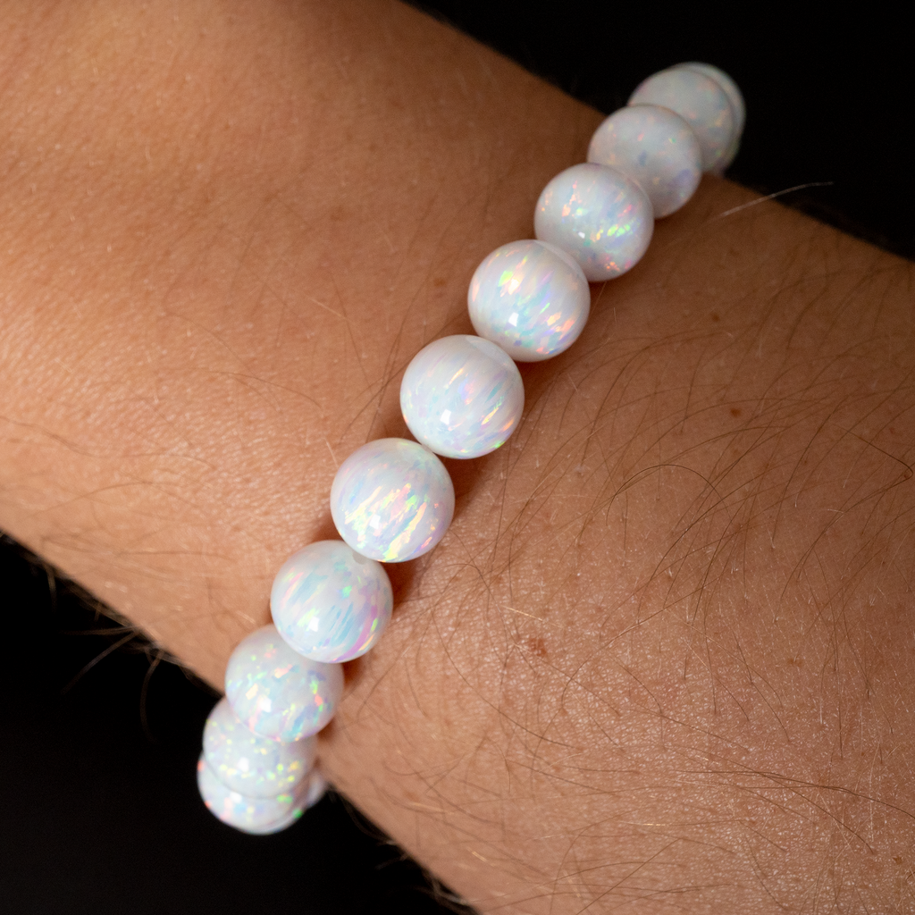 Pearl Bracelet With Color Beads - blushes & gold