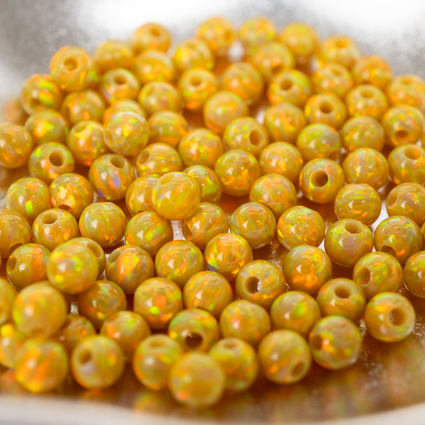 Pharaoh's Gold Opal 3mm Craft Beads