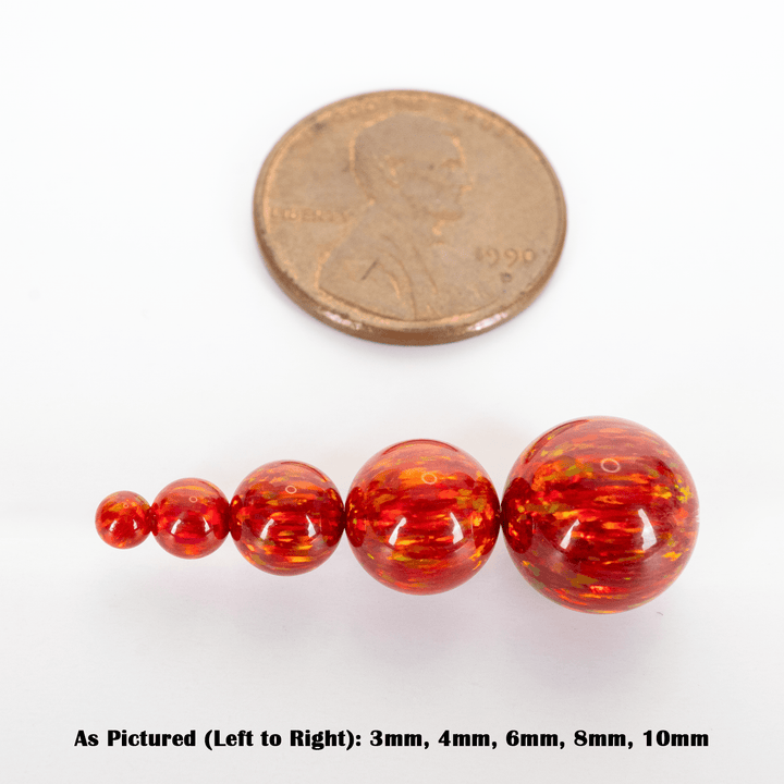 Ruby Red Opal Craft Beads - The Opal Dealer