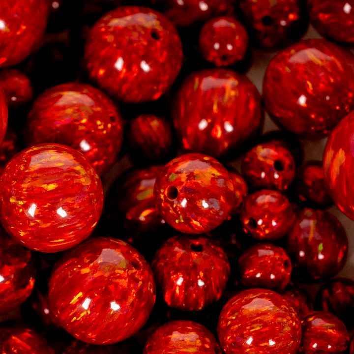 Ruby Red Opal Craft Beads - The Opal Dealer