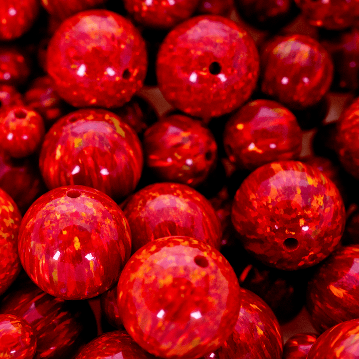 Ruby Red Opal Craft Beads - The Opal Dealer