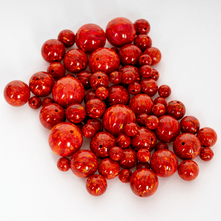Ruby Red Opal Craft Beads - The Opal Dealer