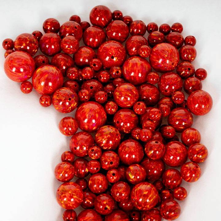 Ruby Red Opal Craft Beads - The Opal Dealer