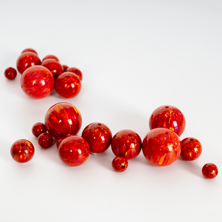 Ruby Red Opal Craft Beads - The Opal Dealer