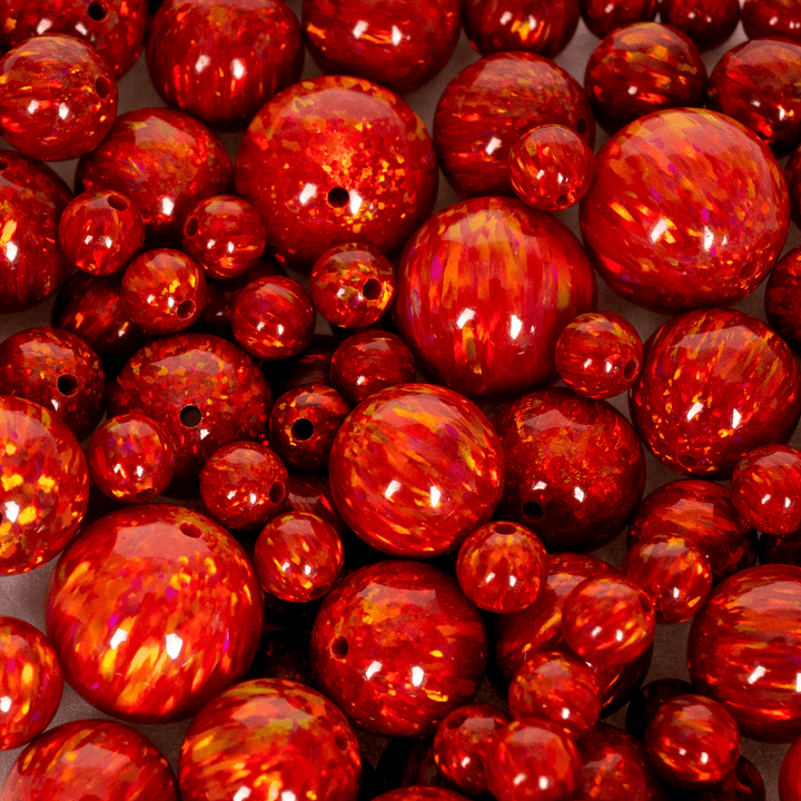 Ruby Red Opal Craft Beads - The Opal Dealer