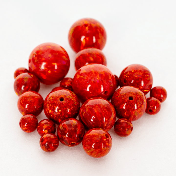 Ruby Red Opal Craft Beads - The Opal Dealer
