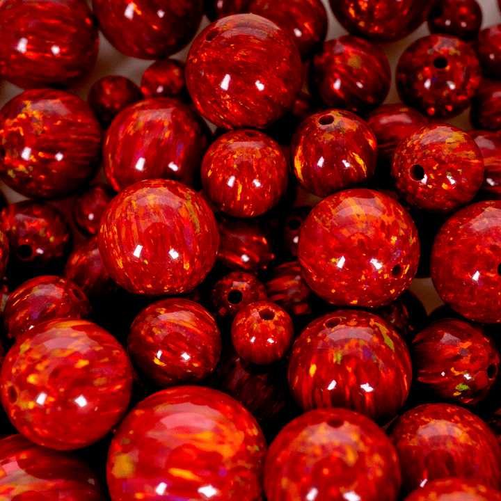 Ruby Red Opal Craft Beads - The Opal Dealer