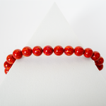 Ruby Red Opal Beaded Bracelet - New Design