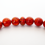 Ruby Red Opal Beaded Bracelet - New Design