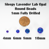 Sleepy Lavender Opal Craft Beads