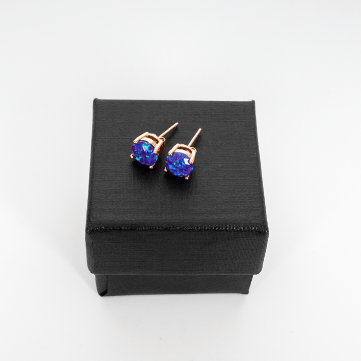 Sleepy Lavender Opal Stud Earrings - The Opal Dealer