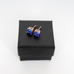 Sleepy Lavender Opal Stud Earrings