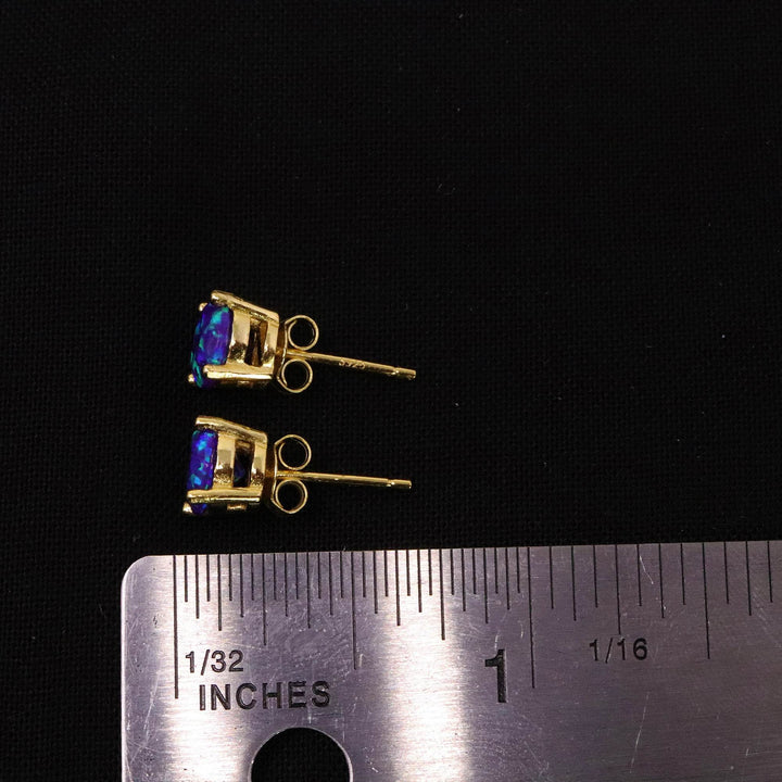Sleepy Lavender Opal Stud Earrings - The Opal Dealer
