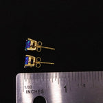 Sleepy Lavender Opal Stud Earrings