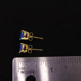 Sleepy Lavender Opal Stud Earrings