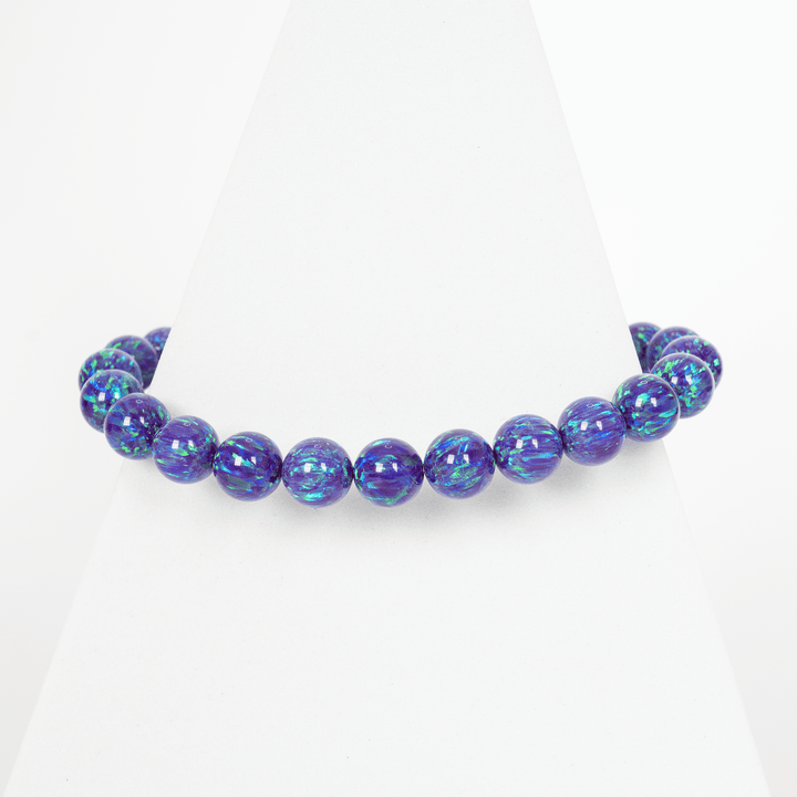 Sleepy Lavender Opal Beaded Bracelet - The Opal Dealer
