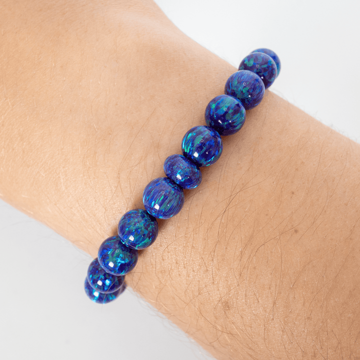 Sleepy Lavender Opal Beaded Bracelet - The Opal Dealer