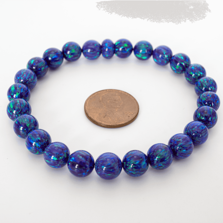 Sleepy Lavender Opal Beaded Bracelet - The Opal Dealer