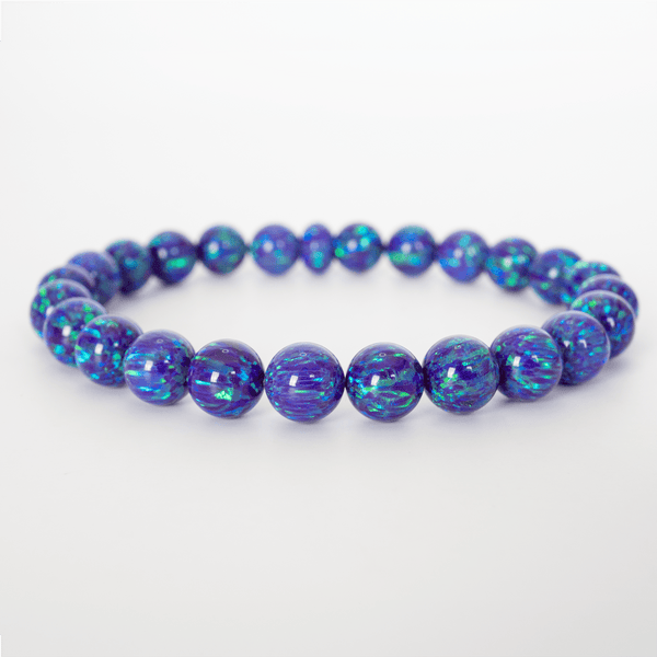 Sleepy Lavender Opal Beaded Bracelet - The Opal Dealer