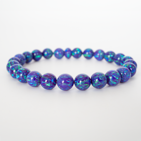 Sleepy Lavender Opal Beaded Bracelet