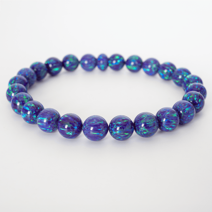 Sleepy Lavender Opal Beaded Bracelet - The Opal Dealer