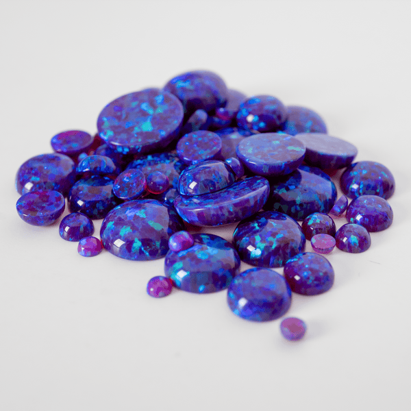 Sleepy Lavender Opal Round Cabochon - The Opal Dealer